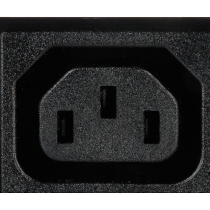 Detailed view of C19 power outlet connection