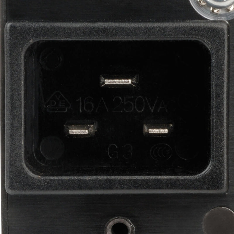 Close-up of C20 power input connection