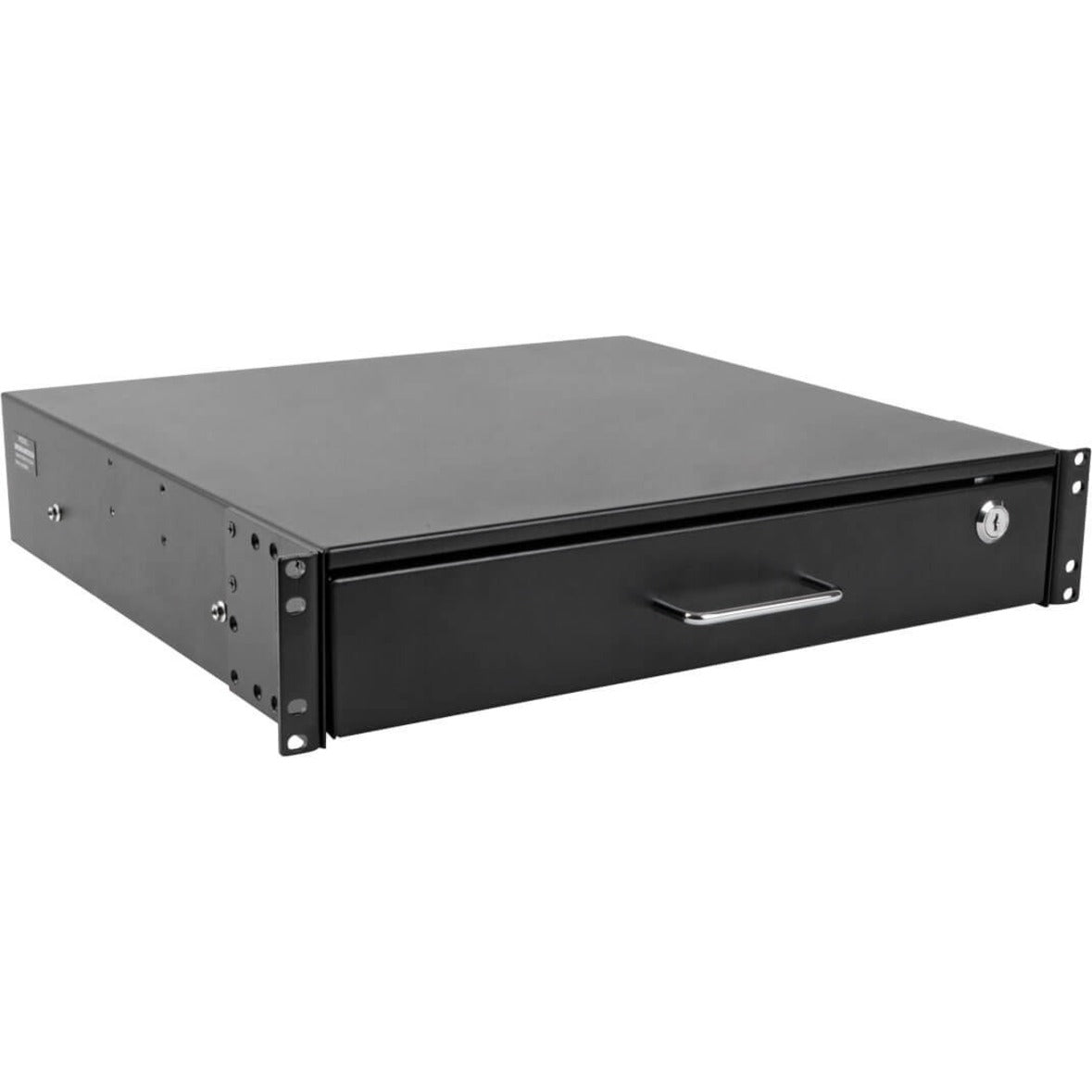 Tripp Lite SRDRAWER2U SmartRack 2U Locking Rack-Mount Storage Drawer, 17.8" Depth, 17.2" Width, 3.5" Height, 19" Rack Width, Black Powder Coat