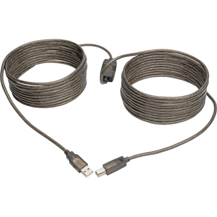 Full length view of 30-foot USB cable showing coiled arrangement