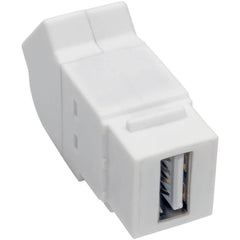 Tripp Lite U060-000-KPA-WH USB 2.0 แบบครบวงจร Keystone/ติดแผง ตัวเชื่อมต่อมุม (F/F) สีขาว