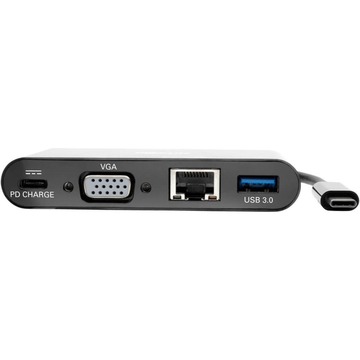 Tripp Lite U444-06N-VGUB-C 转接站，USB C 转 VGA 外接视频适配器 品牌名称翻译：Tripp Lite 是 "豪杰" 的意思