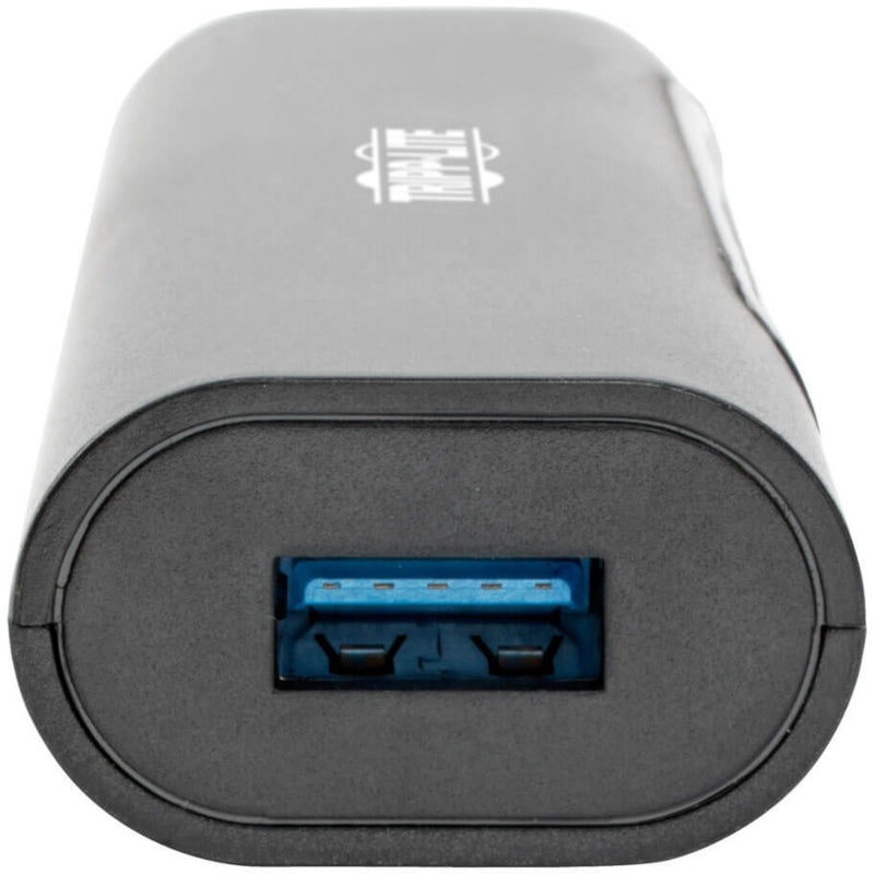 Close-up view of Tripp Lite USB hub port showing USB 3.1 connector detail