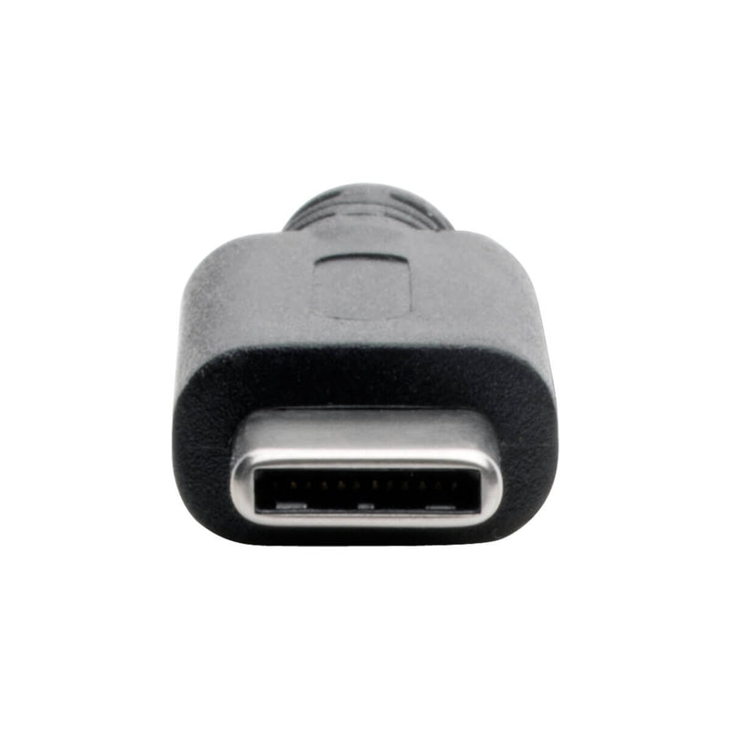 Close-up of Tripp Lite USB-C connector showing reversible design