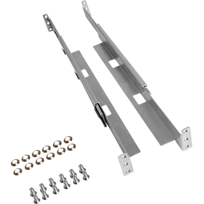 Tripp Lite rack mount rail kit components showing mounting rails and installation hardware