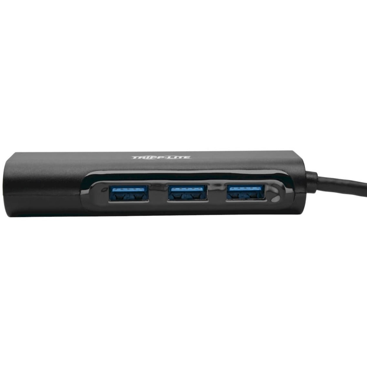 Close-up view of three USB 3.0 ports on the Tripp Lite hub-alternate-image3