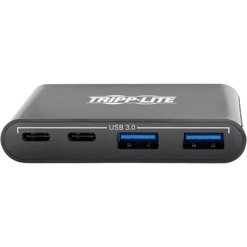 Detailed front view of Tripp Lite USB hub ports