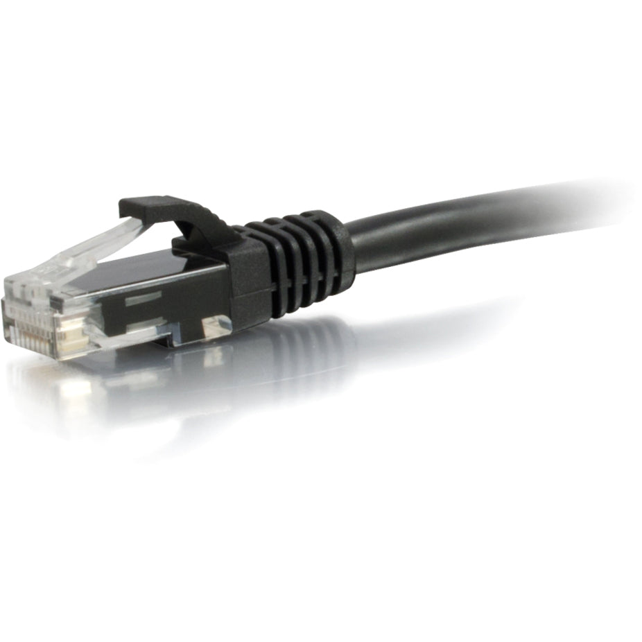 C2G 27151 3ft Cat6 Snagless Patch Cable Black, Lifetime Warranty, High-Speed Ethernet Network Cable