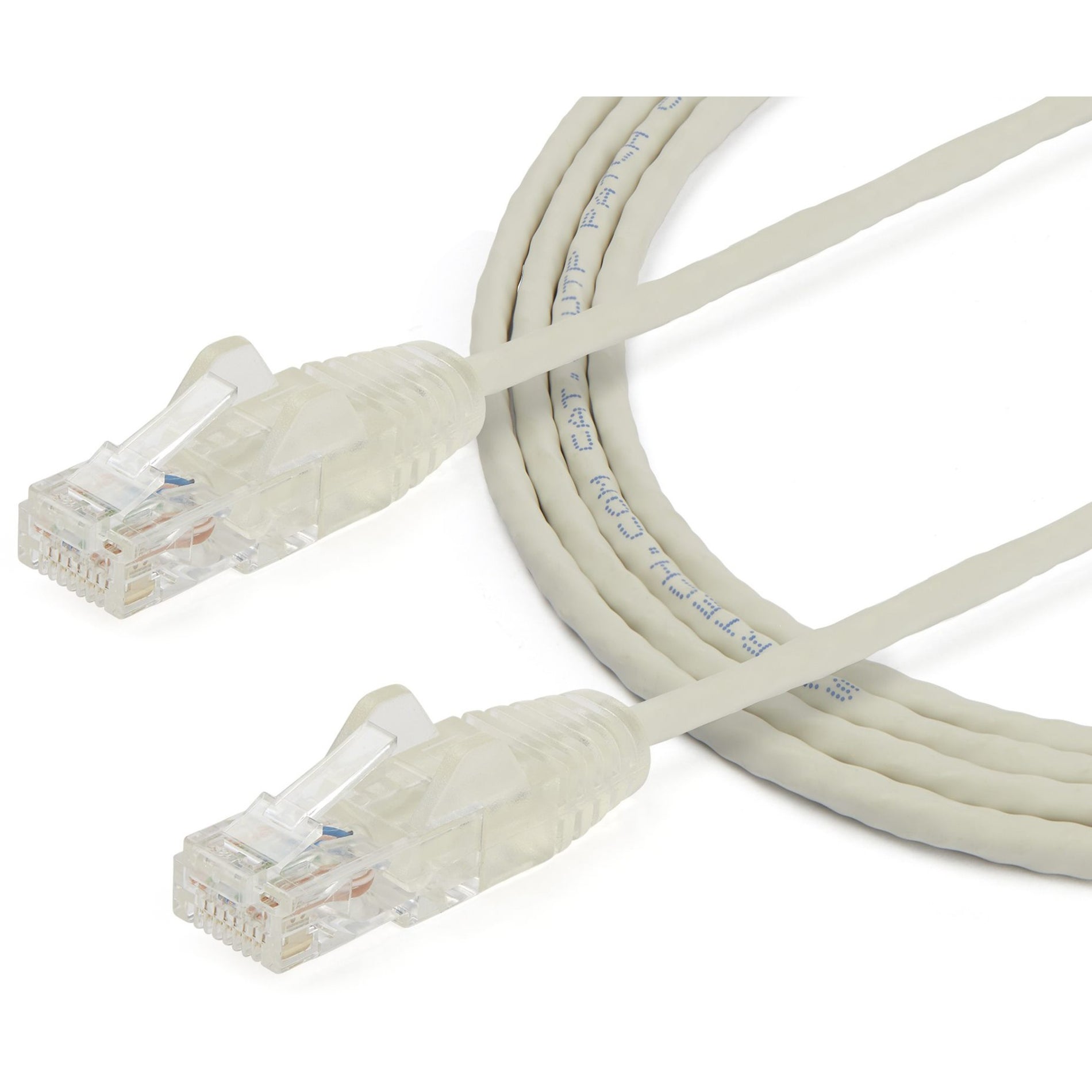 StarTech.com N6PAT6GRS Cat6 Patch Network Cable, 6 ft Gray Ethernet Cable - Slim, Snagless RJ45 Connectors, Cat6 Cable, Cat6 Patch Cable, Cat6 Network Cable