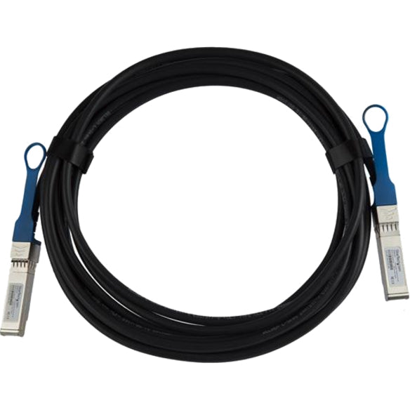 Full-length view of StarTech.com JG081CST 16.4ft twinaxial network cable with SFP+ connectors