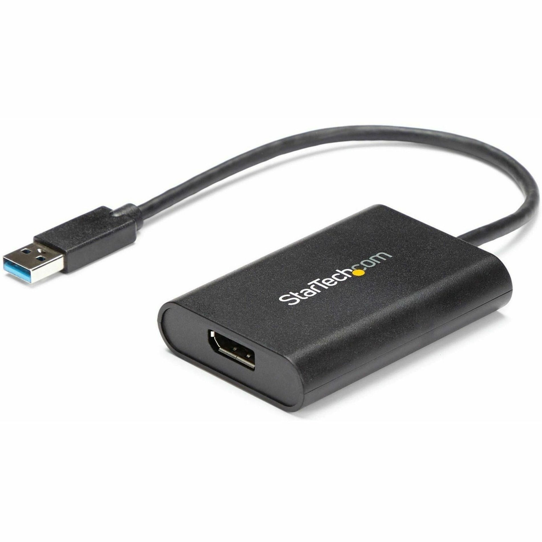 品牌名称: StarTech.com 星际科技公司 USB32DPES2 USB至DisplayPort转换器 - USB 3.0 - 4K 30Hz 轻松连接4K显示器