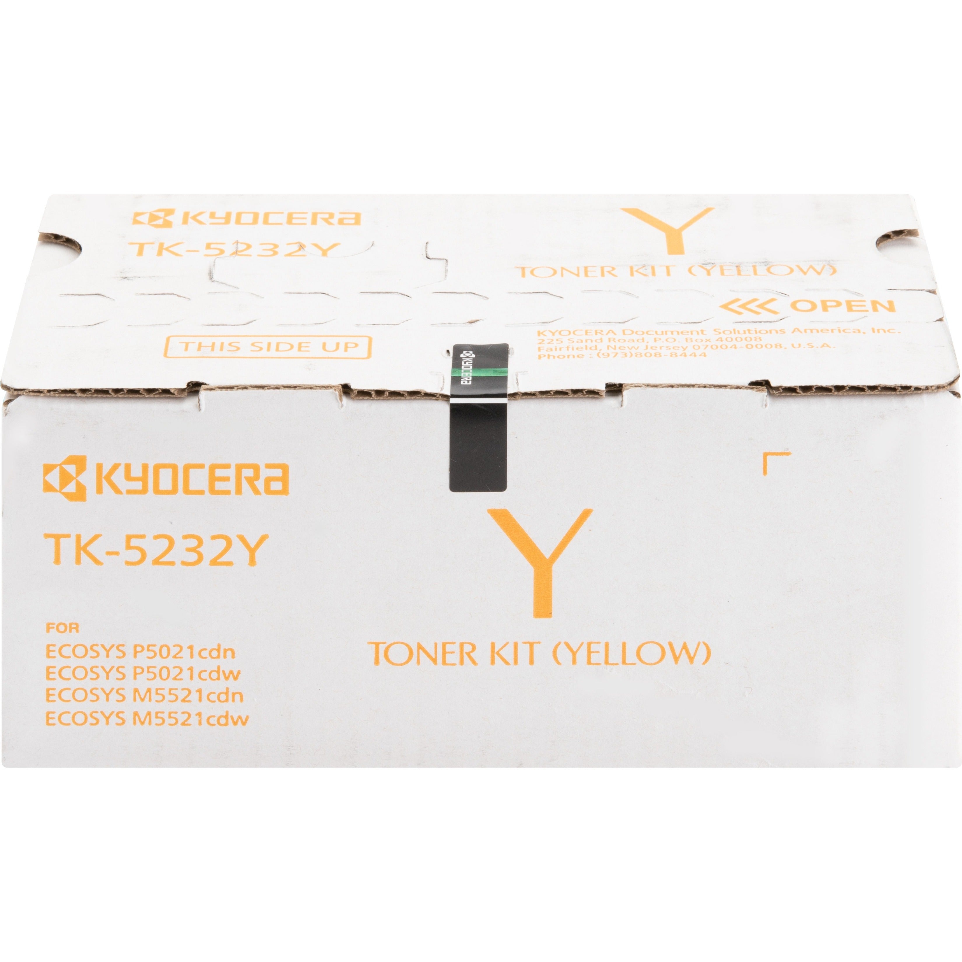 Kyocera TK-5232Y High-Yield Yellow Toner Cartridge, 2200 Pages, Compatible with P5021cdw M5521cdw P5021cdn Laser Printers - TK-5232Y (1 Year Warranty)