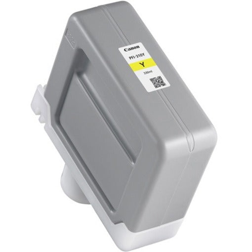 Canon PFI-310Y yellow ink tank cartridge showing the distinctive grey housing and yellow label identifier-alternate-image1