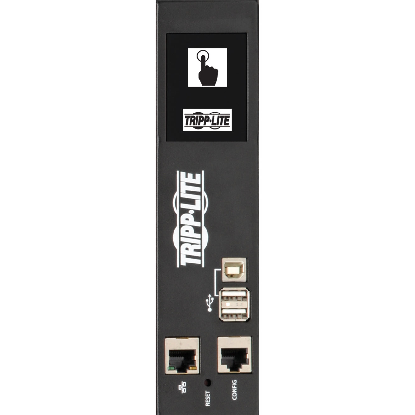 Detail of PDU network management interface showing ports and display-alternate-image4