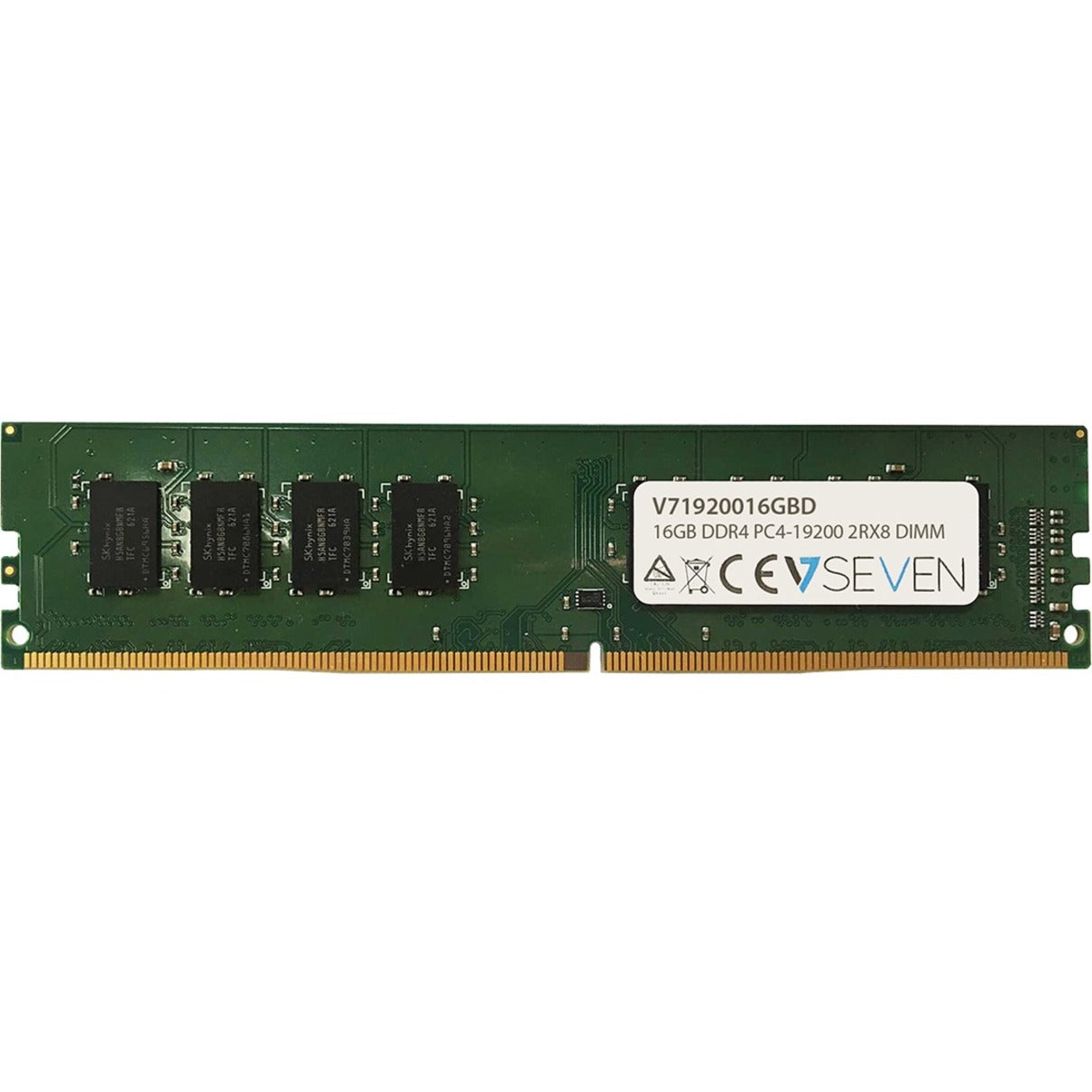 V7 V71920016GBD 16GB DDR4 SDRAM Memory Module, High Performance RAM for Notebooks, Servers, and Desktop PCs