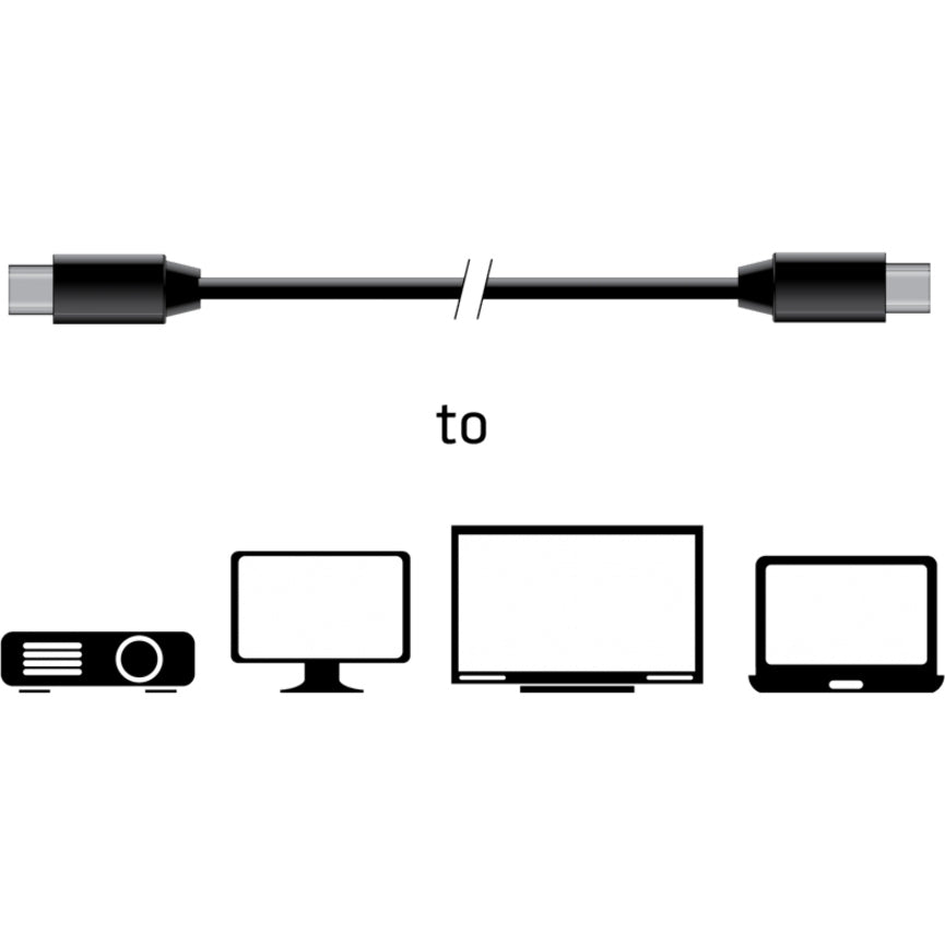 Club 3D CAC-1164 MiniDisplayPort 1.4 HBR3 Cable M/M 2m/6.56 Ft., High-Speed Data Transfer, 8K Resolution Support