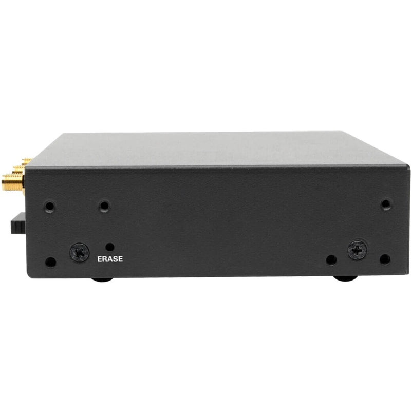 Side view of Tripp Lite B093-004-2E4U-V showing ERASE button and mounting holes