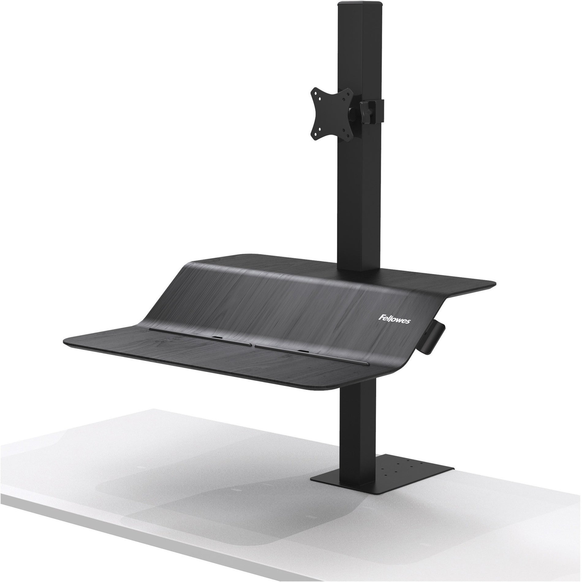 Fellowes 8080101 Lotus VE Single Sit-Stand Workstation, Clamp Mount