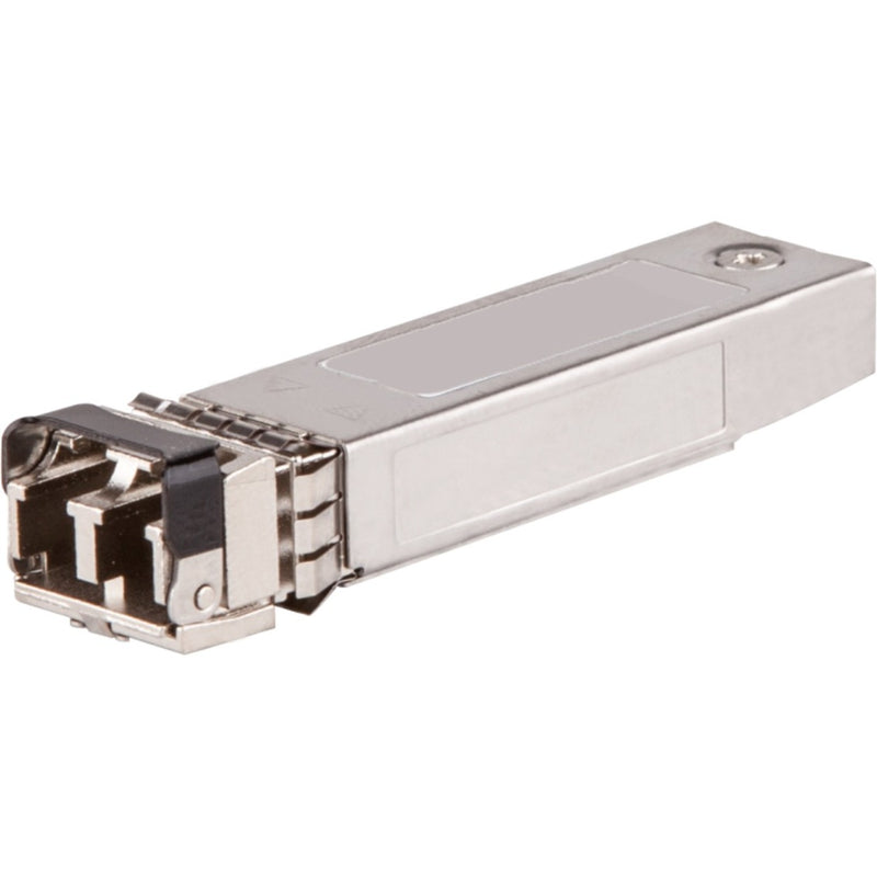 Aruba J9153D 10G SFP+ LC ER optical transceiver module with metal housing and LC connector interface