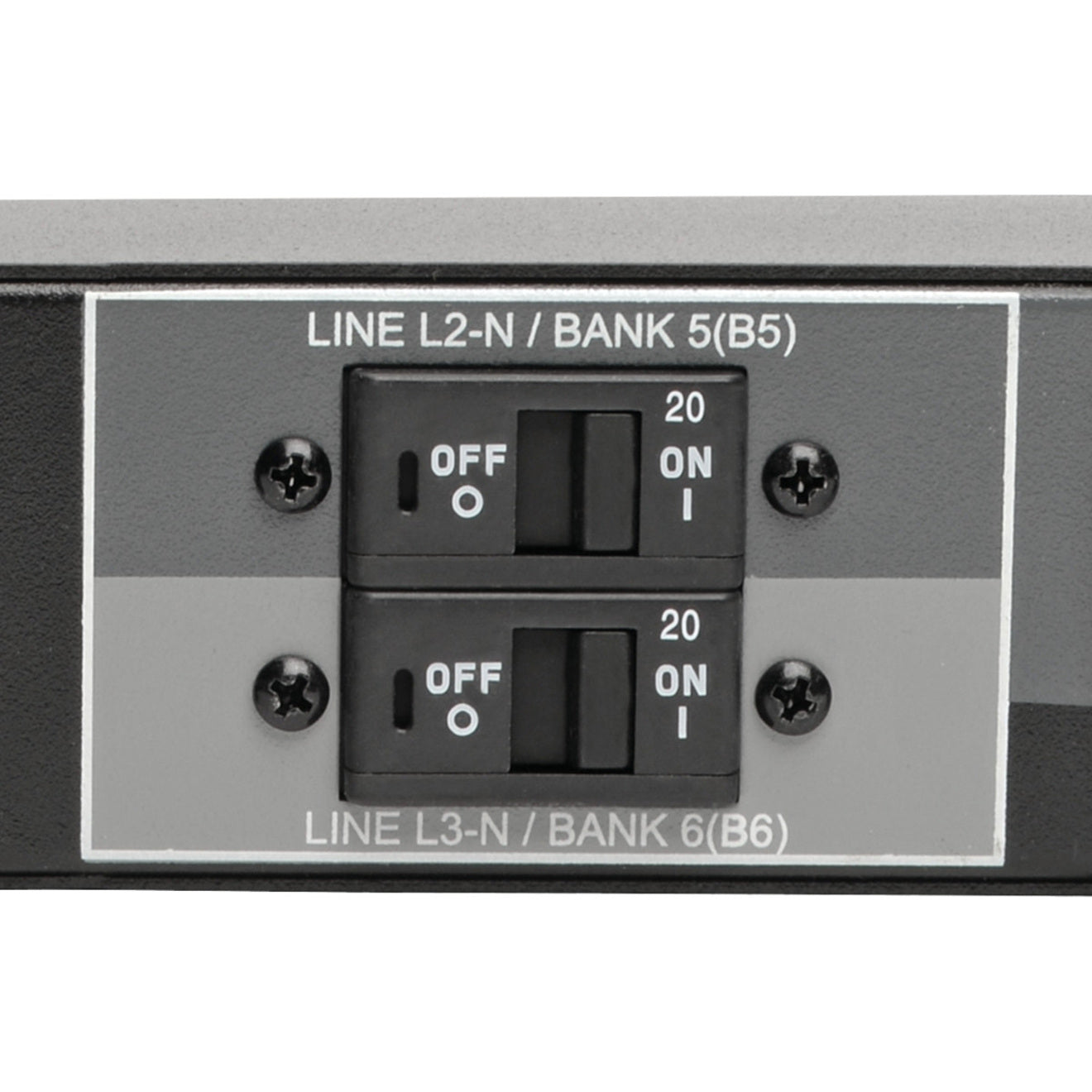 Dual circuit breaker panel showing ON/OFF switches and status indicators-alternate-image5