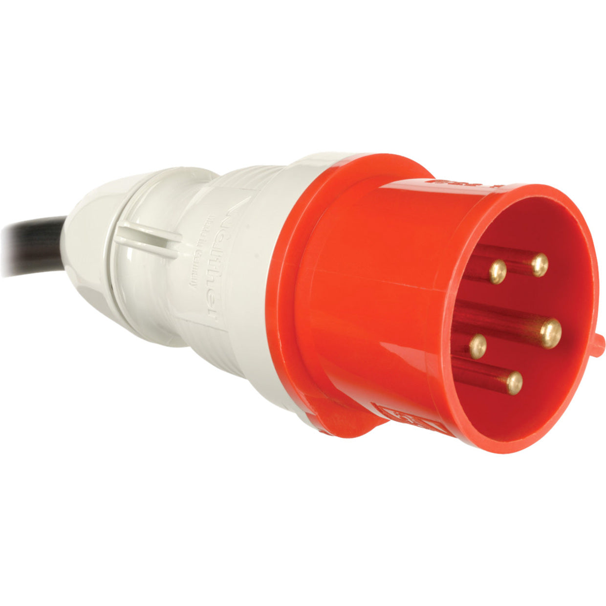 IEC 309 32A Red three-phase power connector with safety features-alternate-image4