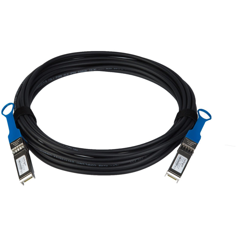 Full length view of StarTech.com 7-meter SFP+ direct attach cable with connectors on both ends