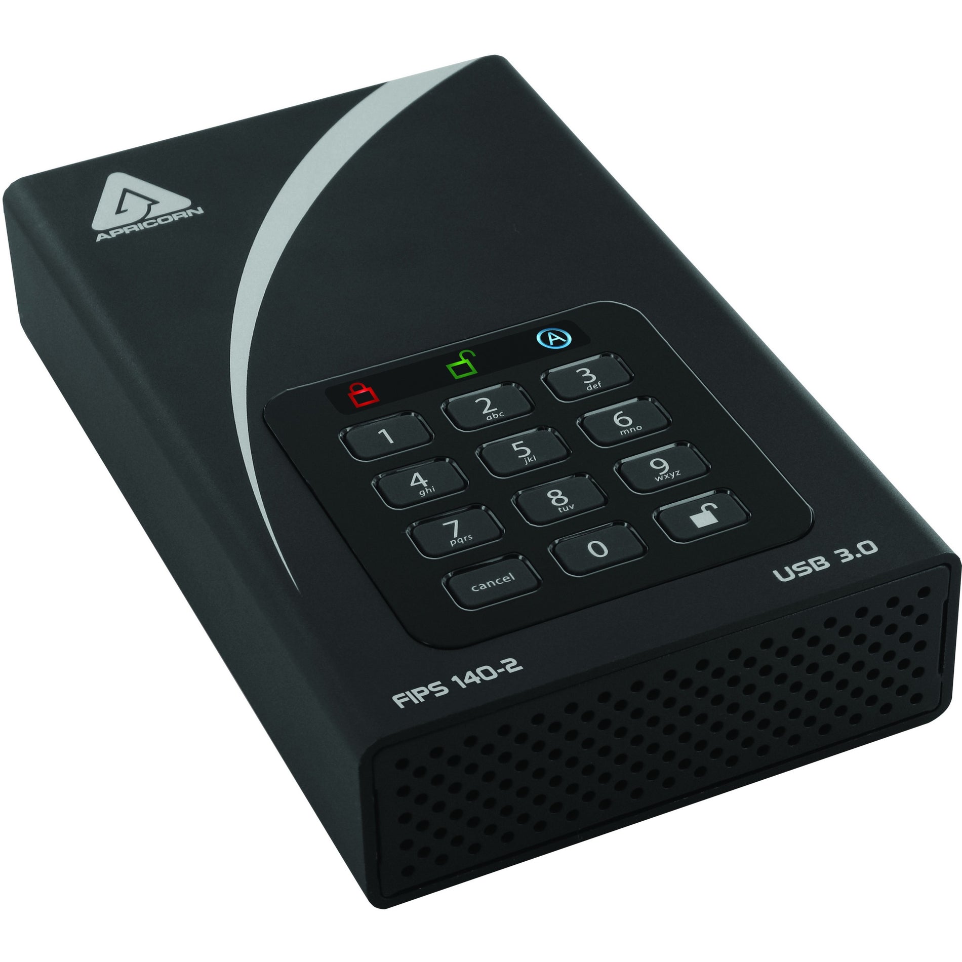 Apricorn ADT-3PL256F-12TB Aegis Padlock DT FIPS USB 3.0 Unidad de escritorio Solución de almacenamiento seguro de 12TB