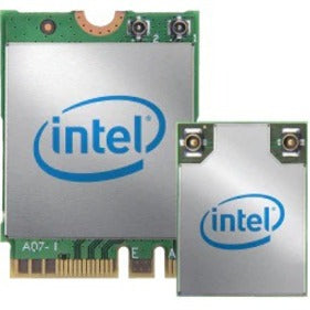 Intel Wireless-AC 9260 M.2 Wi-Fi and Bluetooth combo adapter card with silver metal shield and Intel logo-alternate-image1