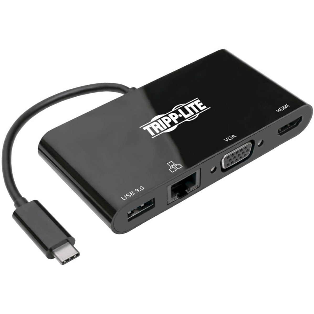 Tripp Lite U444-06N-HV4GUB ドッキングステーション、USB-C to HDMIアダプタ、ブラック トリップライト