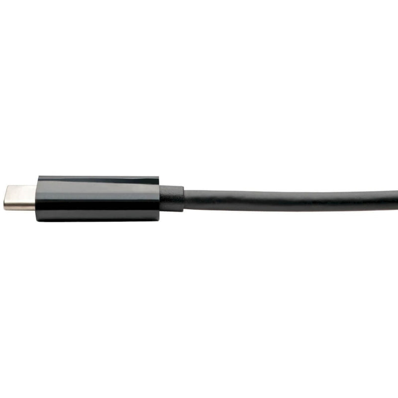 Side profile of the USB-C cable showing flexible design and strain relief