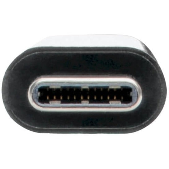 Detailed view of the USB-C connector showing pin configuration