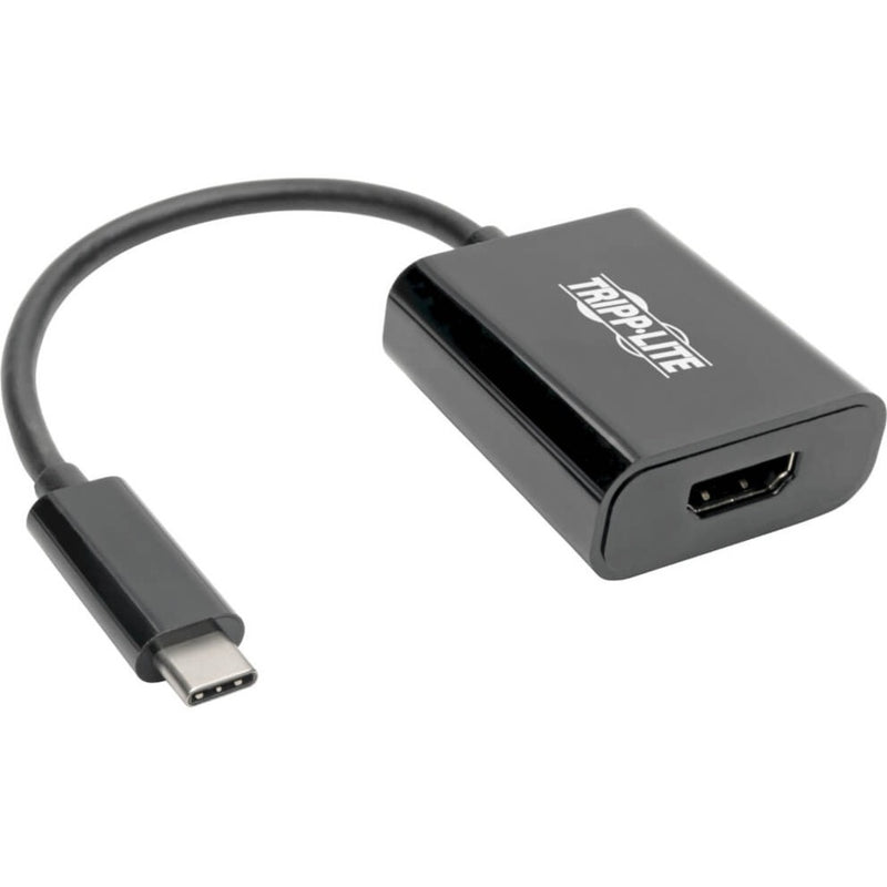 Tripp Lite USB-C to HDMI adapter showing the main body and cable connection points