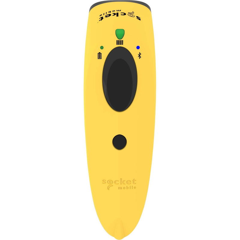 Top view of SocketScan S730 showing laser scanning window and status indicators