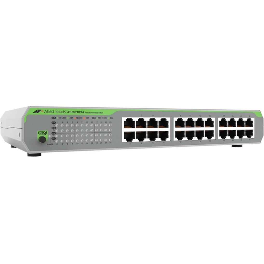 联想 AT-FS710/24-10 CentreCOM 以太网交换机，24 x 快速以太网网络，快速以太网，双绞线  品牌名称：联想