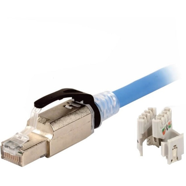 Siemon ZP1-6AS-01S Z-PLUG Field-Terminated Plug, PoE, Lead-free, Halogen Free, PVC Free, Flexible, Booted