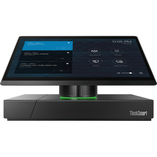 ThinkSmart Hub 500 with illuminated LED ring base and meeting interface