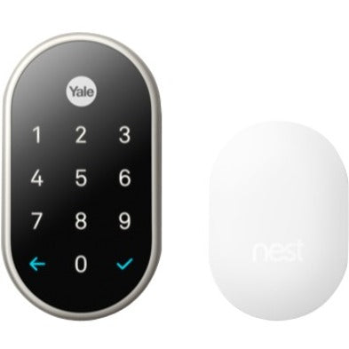 Google Nest RB-YRD540-WV-619 ヤールロック、スマートデッドボルト、タッチスクリーンキーパッド、キーレス、リモートモニタリング機能、オートロック ブランド名: Google Nest（グーグル ネスト）