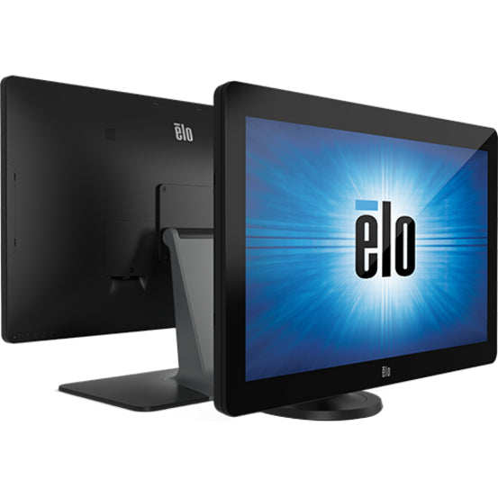 Dual perspective view showing front and back of Elo 2402L monitor