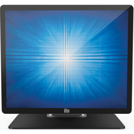 Front view of Elo 2402L monitor with integrated base design