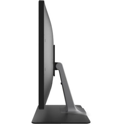 Side profile view of Elo 2202L monitor emphasizing stand design and tilt capability