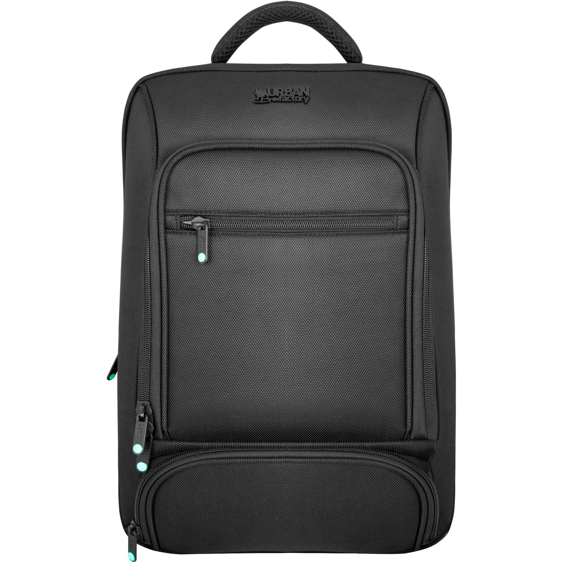 Front view of Urban Factory MIXEE backpack showing organized compartments and sleek design-alternate-image2