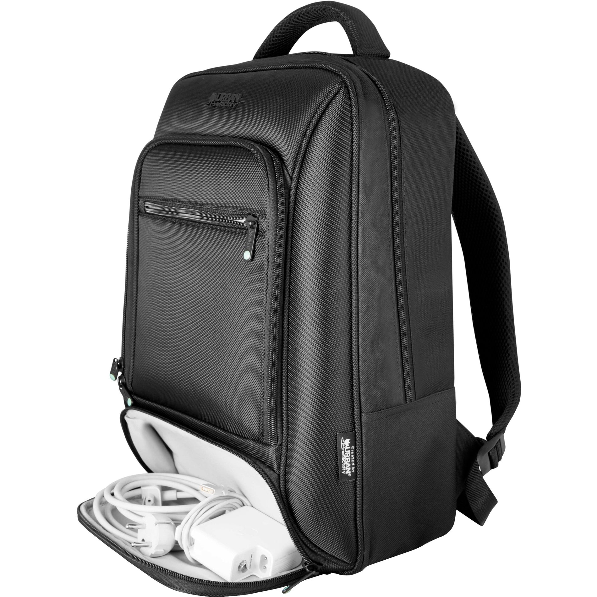 MIXEE backpack showing dedicated power supply compartment with charger storage-alternate-image4