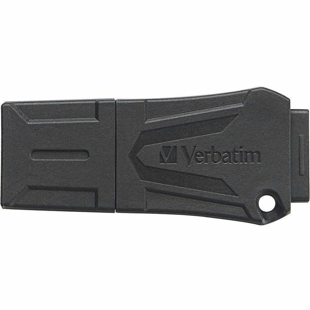 Profile view of Verbatim ToughMAX USB drive showcasing its angular design and durable construction-alternate-image7