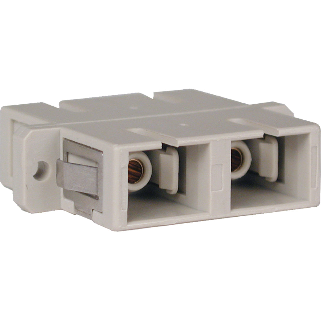 Tripp Lite N452-000 white duplex fiber optic SC/SC coupler with four female ports for network cable extension-alternate-image1