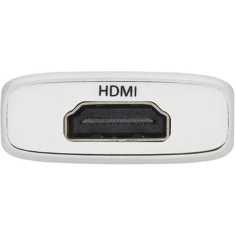 Detailed view of the HDMI port on the Tripp Lite docking station