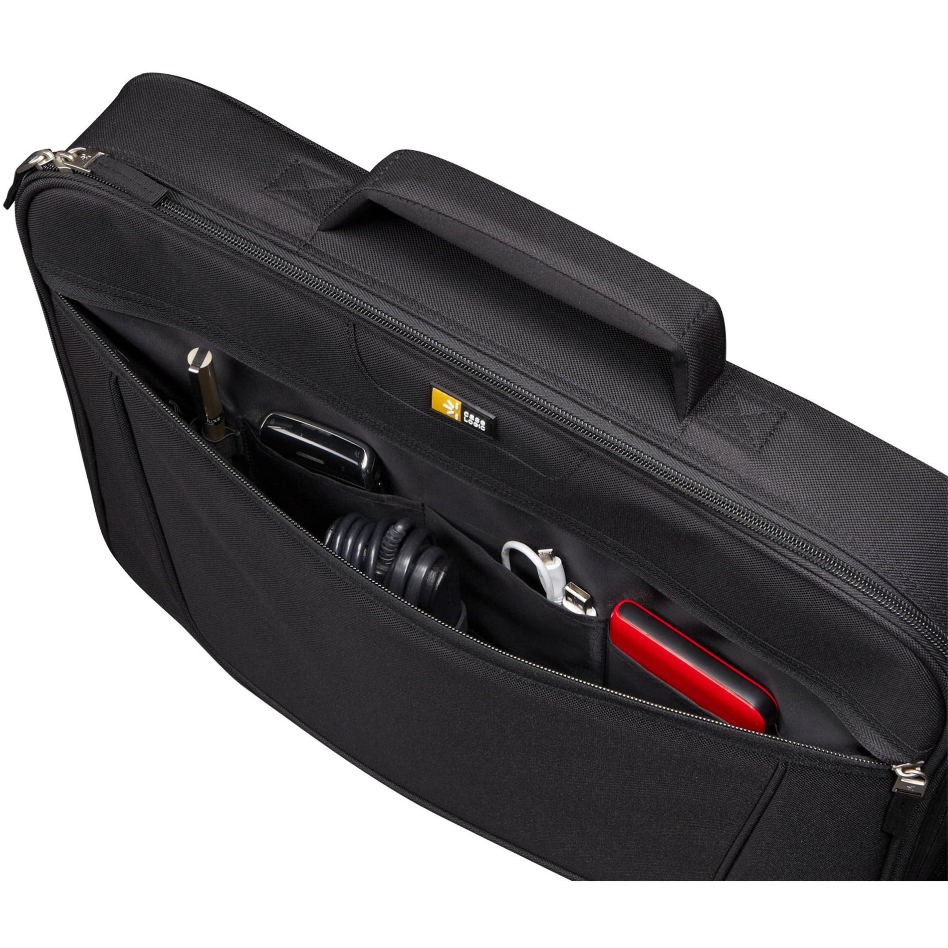 Case Logic 3201491 VNCI-215 15.6" Laptop Case, Black, Handle, Polyester