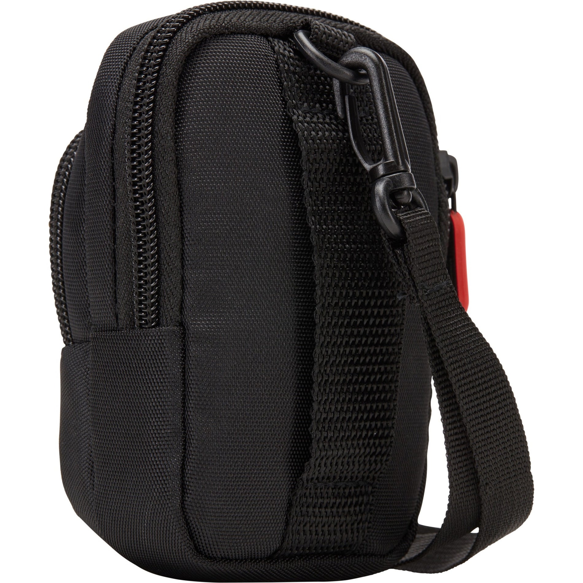 Side angle view of Case Logic camera case displaying shoulder strap system-alternate-image4