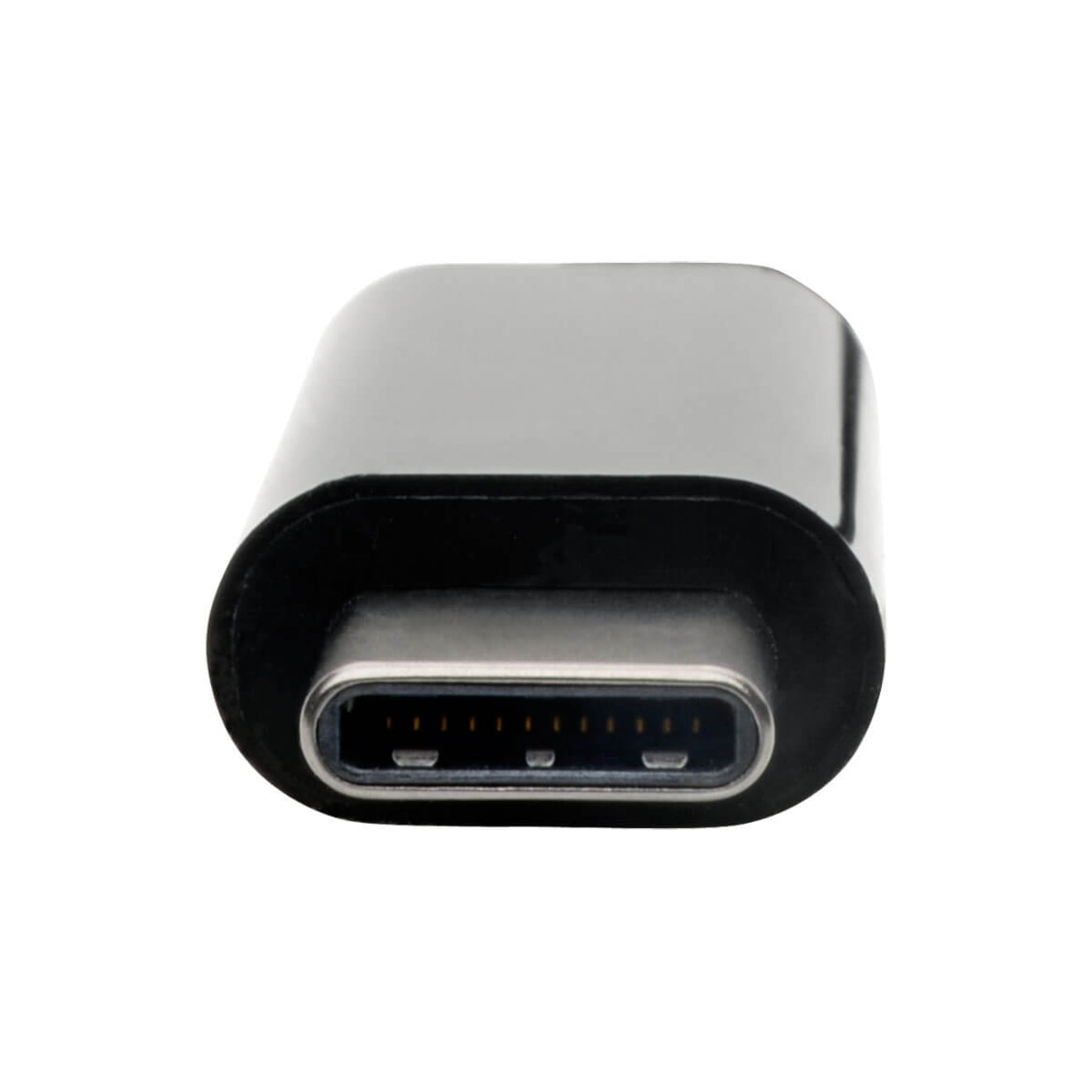 Close-up of USB-C connector on Tripp Lite dock showing reversible design-alternate-image5