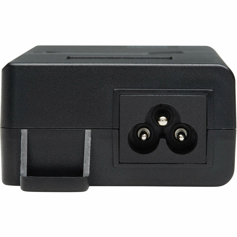 Rear view of NPOE-30W-1G showing C14 power connector and mounting bracket