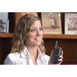 Office professional using Midland BR200 radio for internal communication-alternate-image7